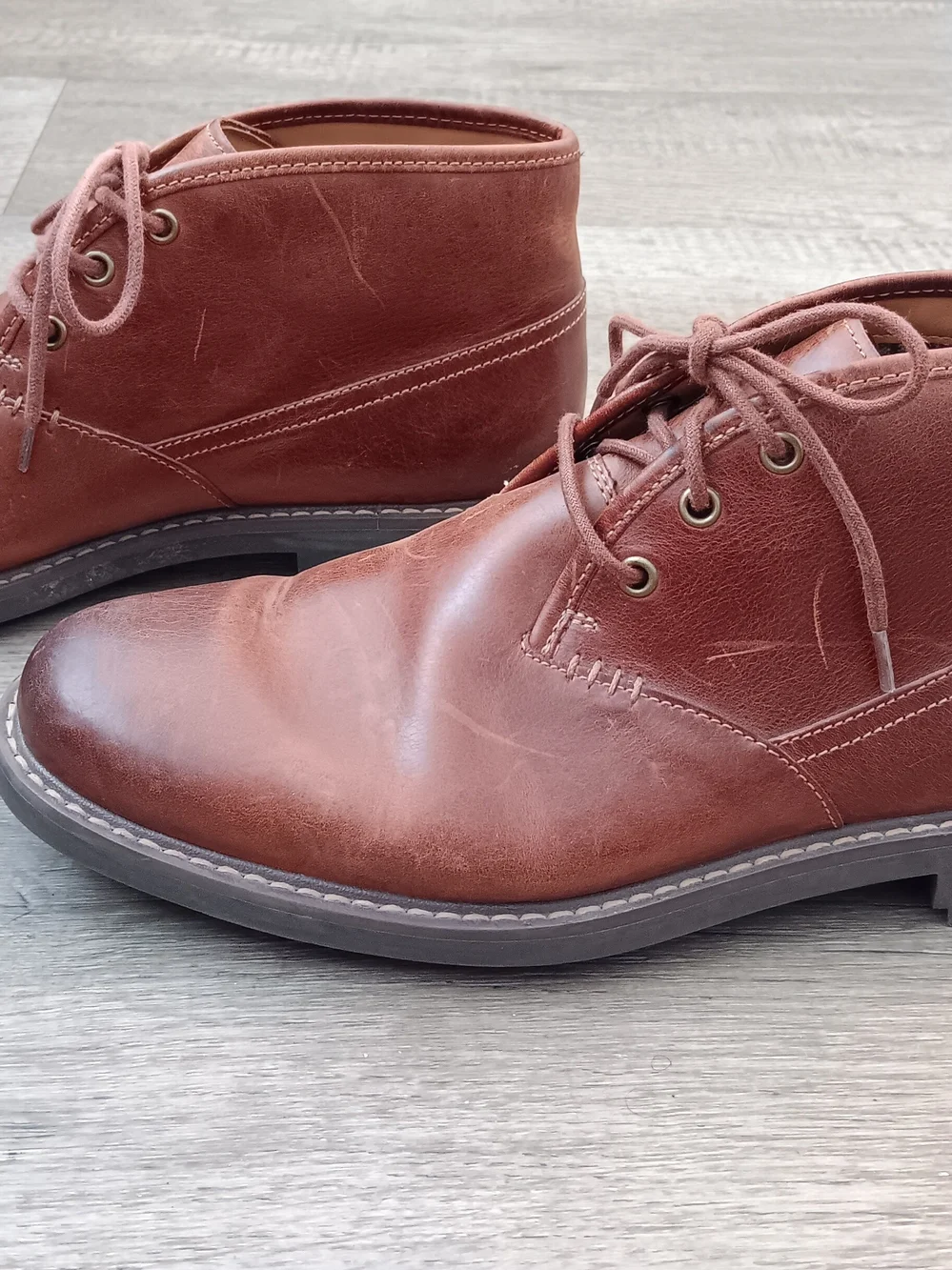 CLARKS 1825 Collection MONTACUTE Duke Leather Chukka Desert Boots Men's Size 11